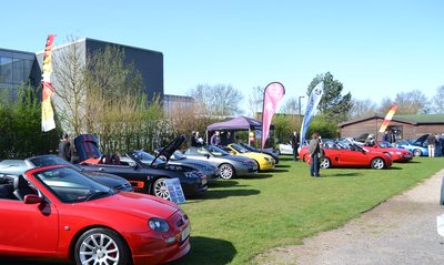 The main MGF20 display on the lawn
