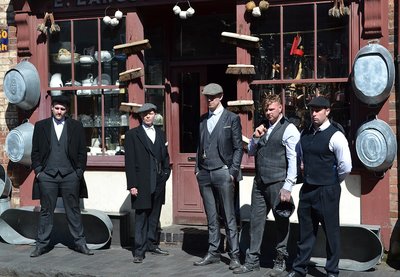 The new committee pose for a photo - there'll be no messin' with these Peaky Blinders!