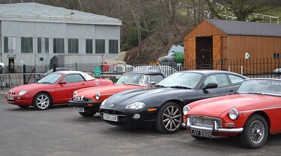 Hard Top with some of the other cars in the office car park