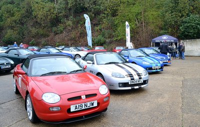 A few feature cars on the stand