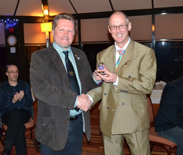 Presenting Ian Pogson with a Register Special Award
