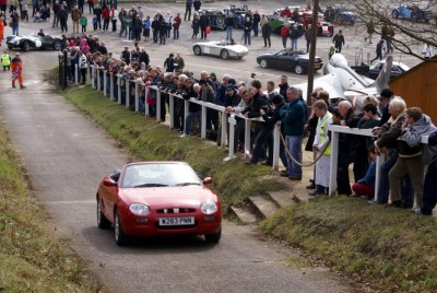 Flat out on the Test Hill