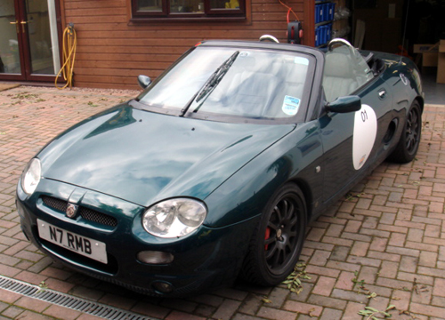 My MGF with a Storm Single-wiper conversion