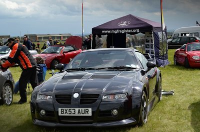 Colin's SV in front of our stand