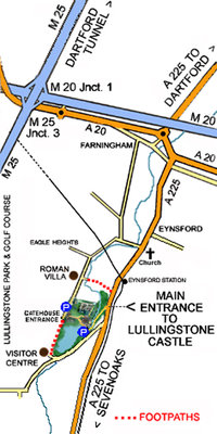 Direction for Roman Villa Entrance