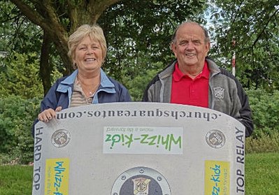 Simon &amp; Ann with the Hard Top at a mystery location