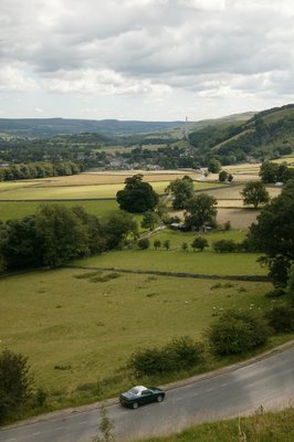View of Castleton from Treak Cavern
