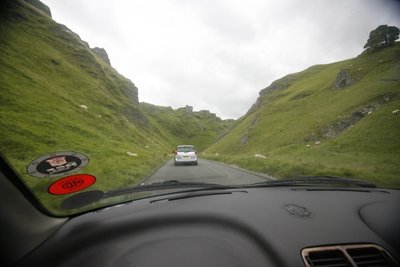 Driving through Winnat's Pass