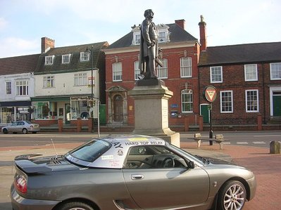 Sir John Franklin welcomes the hard top to Spilsby