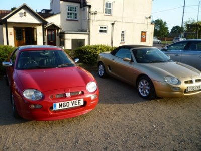 Handover from Geoff &amp; Vicki at the Barge, Swineshead, Lincolnshire