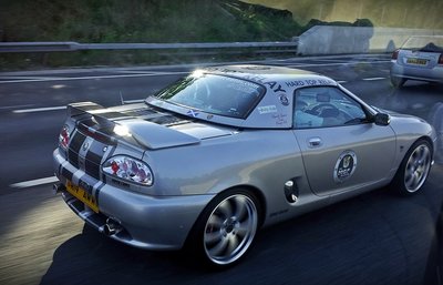 The Hard Top with Andrew &amp; Alex spotted on the M25 on Sunday morning by Gemma and Danny passing in their van