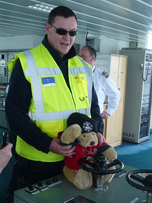 Dave Steering the Ferry