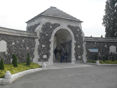 Entrance to the Tyne Cot War Graves
