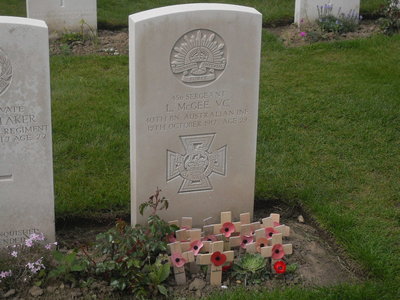 This soldier awarding the VC for taking a bunker outside Ypres a week later he was killed