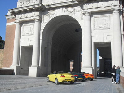 Three cars and a gate!