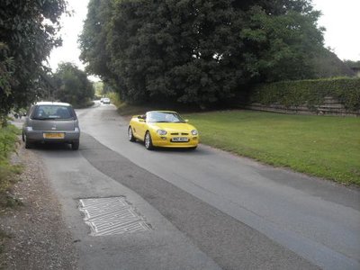 John and Trish flying through Harpsden