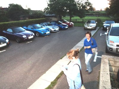 All parked up ready for Friday night dinner.