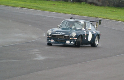 The 4.8l MGB GT V8 getting a bit sideways.