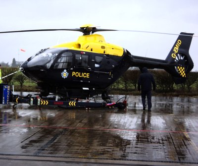 Our visit to the Police helicopter