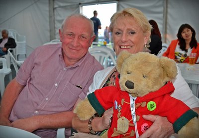 John &amp; Carole Millard won the Dave the Bear Charity Auction