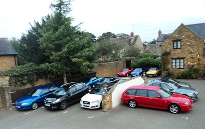 MGF's in the car park together with other various MG's and a few interlopers