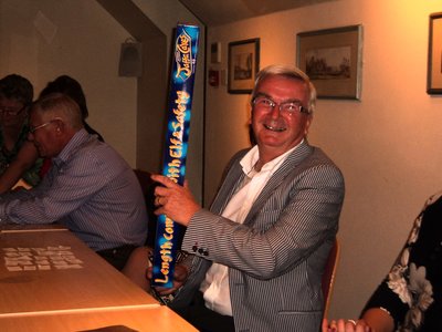 Yes he won the Jaffa Cakes and No he did not share them (until the following day.......!!!)