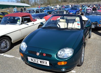 Early MGF out in the general MG parking - VIN 767