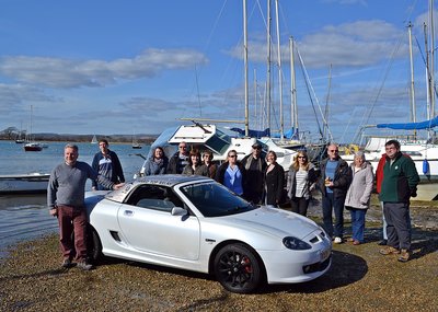 On the slipway about to launch David's LE500